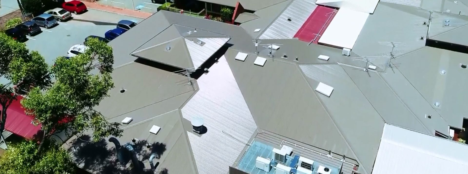 Opal Aged Care Roof Replacement aerial view